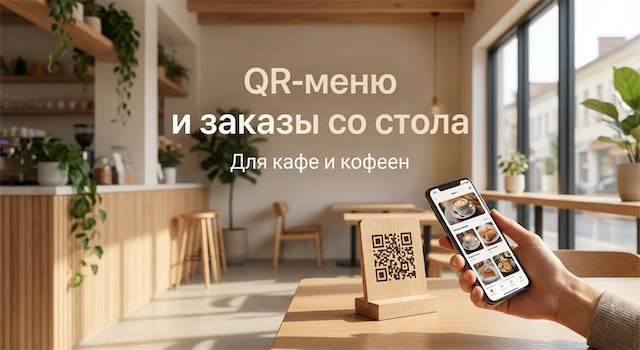 QR-меню и заказы со стола для кафе